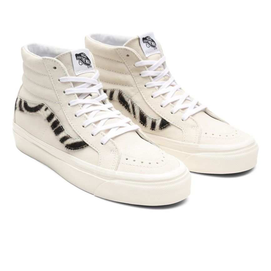 Vans Anaheim Factory SK8-Hi 38 DX Dam Vita - Vans Höga Skor Outlet (ZGTKL6827)